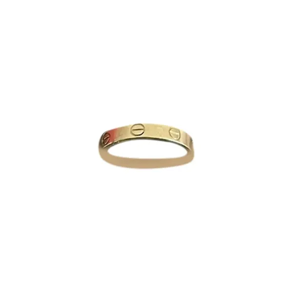Carrier Gold Screw Motif Ring LOVE RING Approximate Sz 9 - Image 2