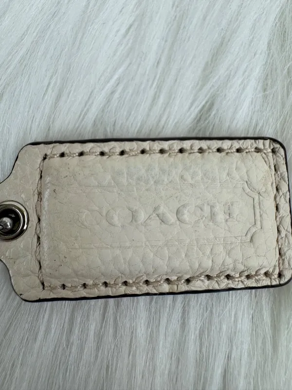 Coach Hang Tag Bag Charm Key Fob Cream 1.75"x1" - Image 3