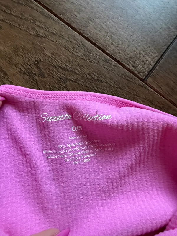 Pink Ribbed Halter Top - Image 2