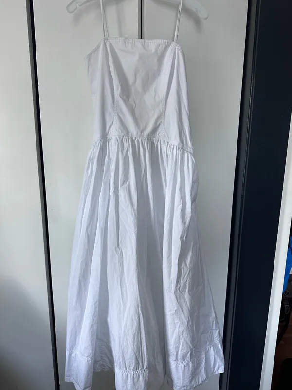 Madewell Cotton Drop Waist Poplin Maxi Dress - Image 5