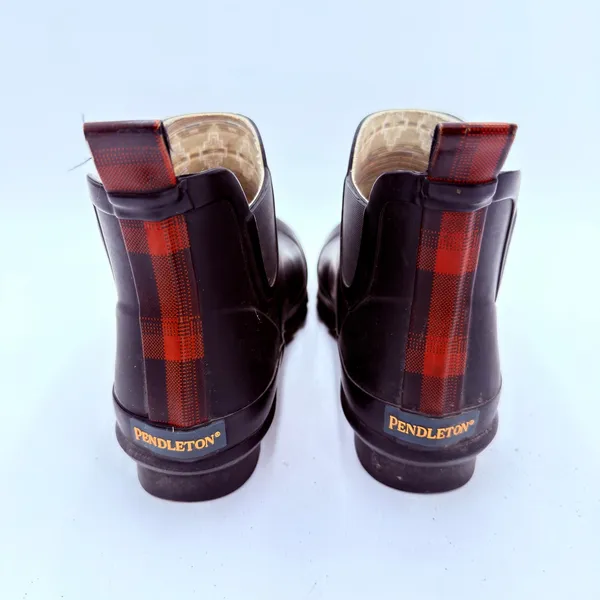 Pendleton Rubber Short Harding Waterproof Chelsea Rain Muck Boots Size 10 - Image 4