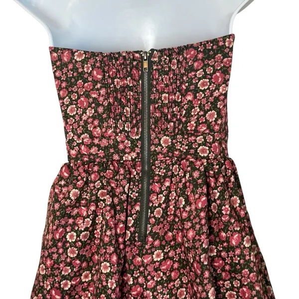 Sound & Matter Pacsun Floral Whimsigoth Mini Dress XS Strapless Fairy Grunge‎ - Image 5