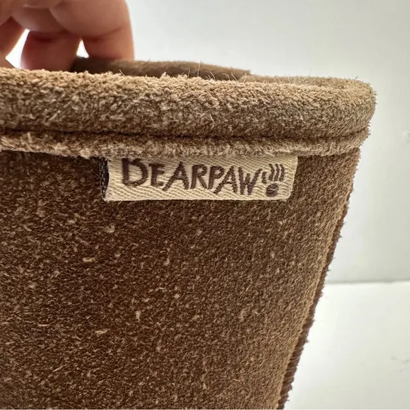 Bearpaw Emma Boots Womens Size 5 Suede Sheepskin Lined‎ Wool Blend Tan Brown - Image 6