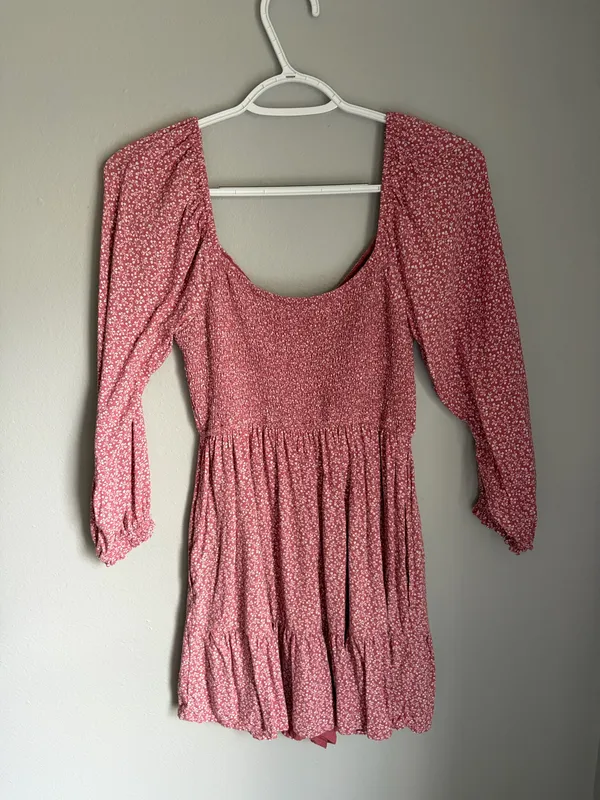 Hollister Dusty Rose Floral Mini Dress - Image 3