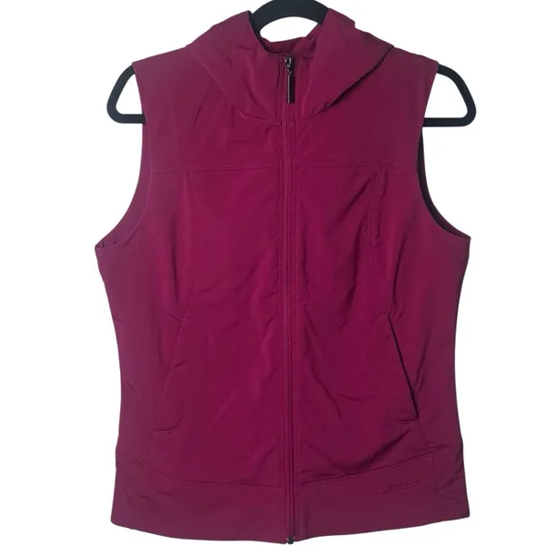 Marmot Fuchsia‎ Nylon Hooded Best Athletic Outdoors Hiking Camping Utility M - Image 2