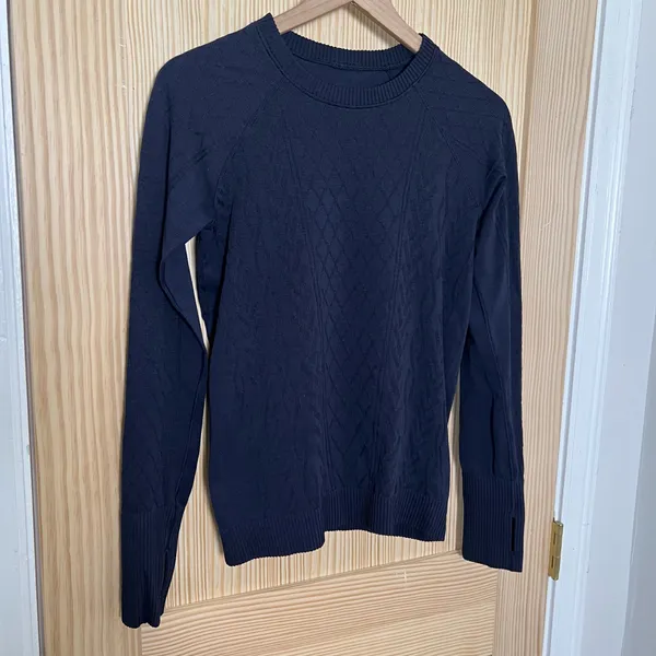 LULULEMON- Rest Less Pullover Midnight Navy Size 6 - Image 3