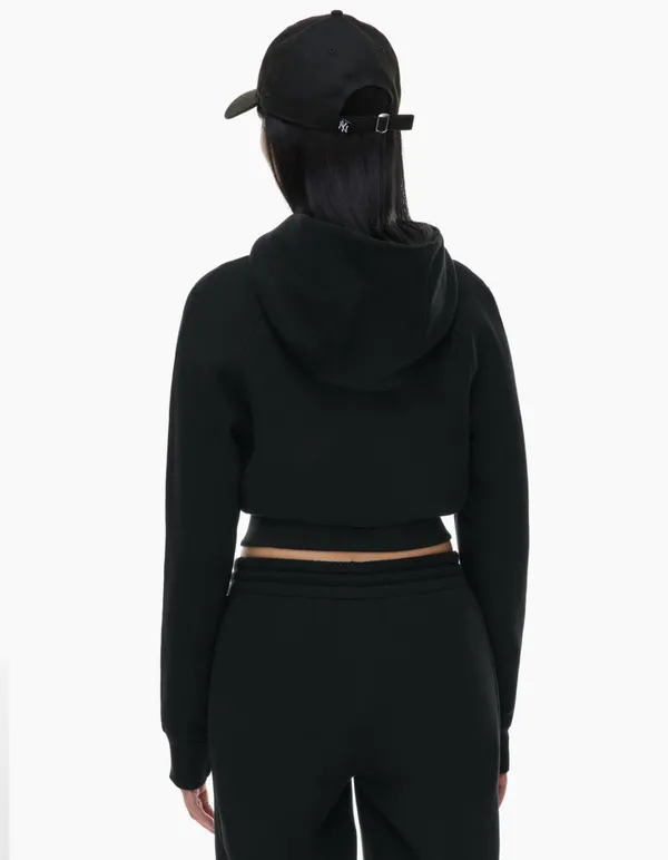 Aritzia TNA Cozy Fleece Perfect Shrunken Zip Hoodie - Image 3
