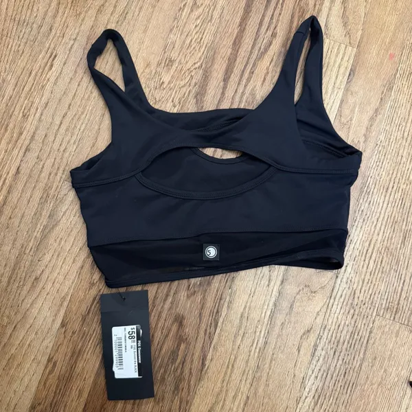 Five The Label Summit Bra Black Dance Sports Bra Keyhole Mesh Back Size M NWT - Image 2