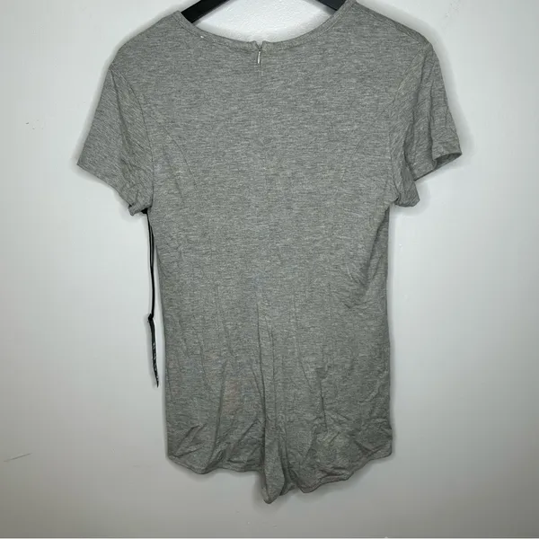 Urban Outfitters COPE‎ Gray Tee Romper Bodysuit Size M NWT - Image 4