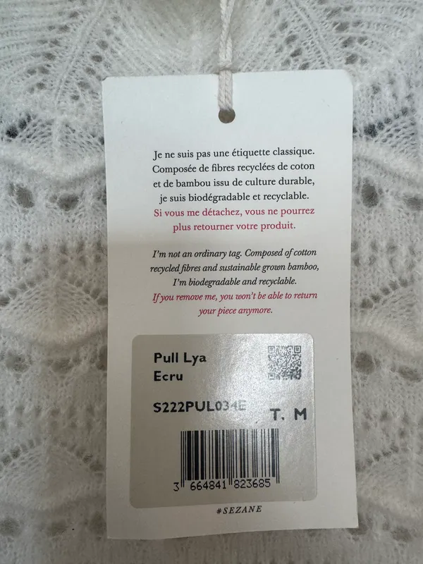 Sézane Lya Sweater In Ecru - Image 4