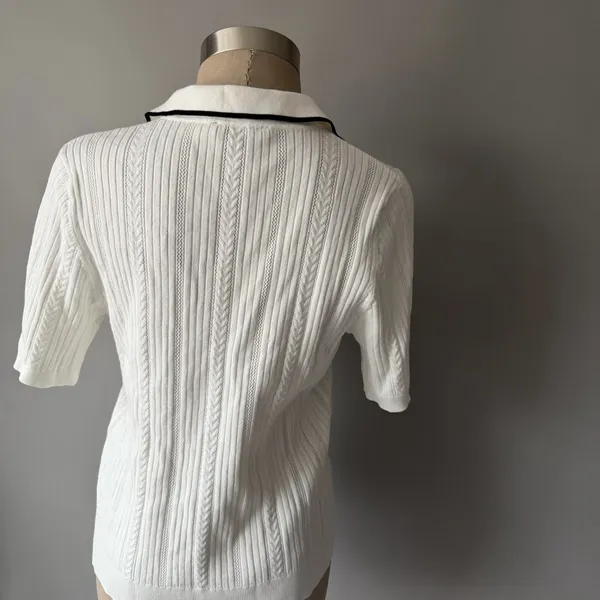 Adrianna Papell Knit Women’s Old Money Style Sweater Top - Image 5