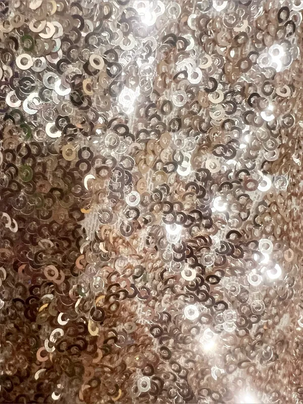 Couture Gold Sequin Sparkling Off Shoulder Formal Evening Gown Size Small Tall - Image 6