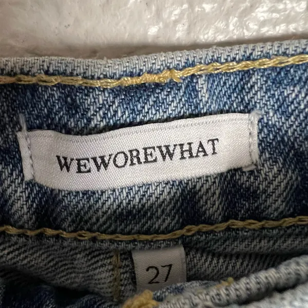 WeWoreWhat Dani Modern Boyfriend Denim Blue Jeans Size 27 - Image 11