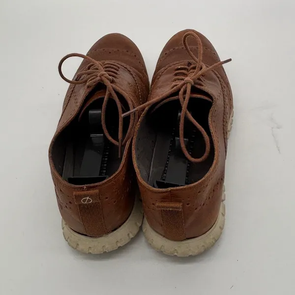 Cole Haan Zerogrand Wingtip Oxford Shoes Brown Leather Womens 8B - Image 5