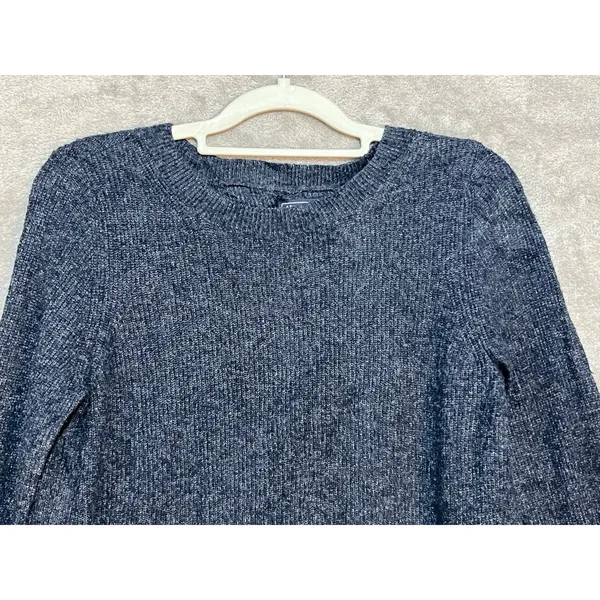 Abercrombie & Fitch Sweater Blue Small Split Back Lagenlook Preppy - Image 2