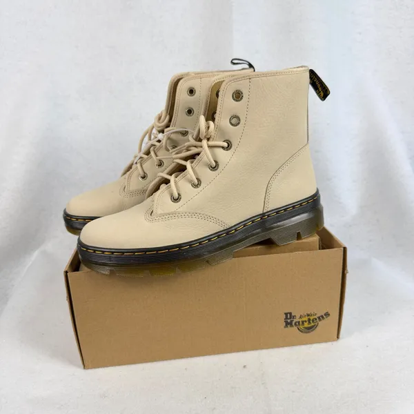 Dr. Martens Charlee Chukka Boots Parchment Beige Milled Nubuck Women US‎ 10 UK 8 - Image 2