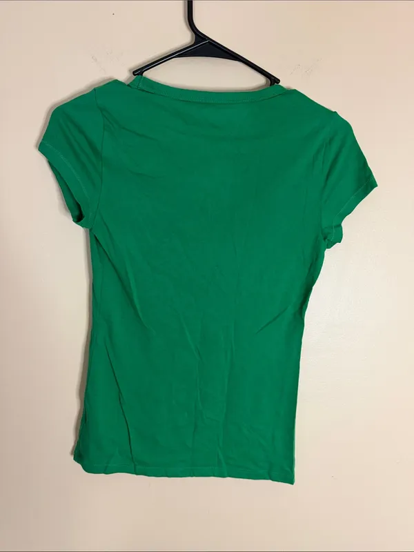 Women’s Scoop Neck Green Tee by - Image 4