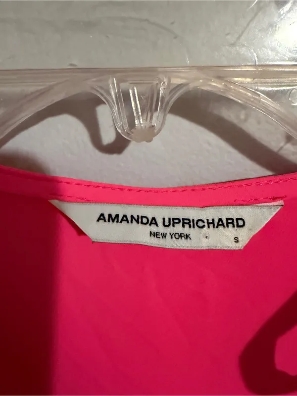 Amanda Uprichard Pruitt Dress in Pink Lacquer- Small - Image 4
