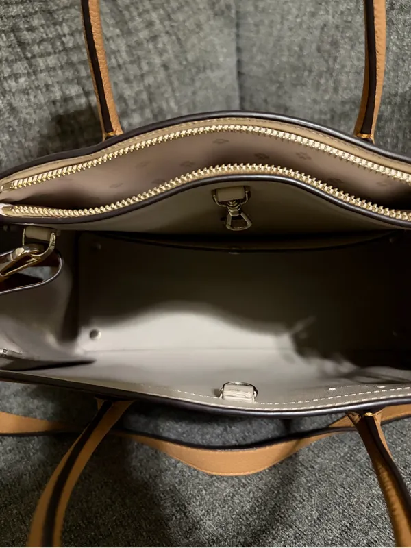 Kate Spade Bungalow Large Satchel - Tan Leather with Dust Bag - Image 8