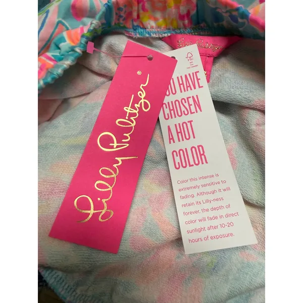 Lilly Pulitzer Jace Romper XL NWT Tropical Punch Strapless Scallop $118 - Image 8