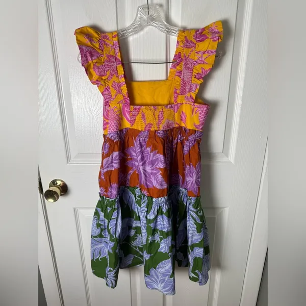 Farm Rio NEW Mixed Tropical Swing Mini Dress S - Image 6