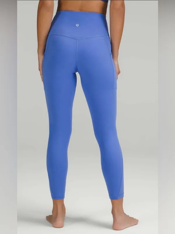 Lululemon NWT Align High Rise 25” pants Leggings Pockets Size 8 Wild Indigo - Image 2