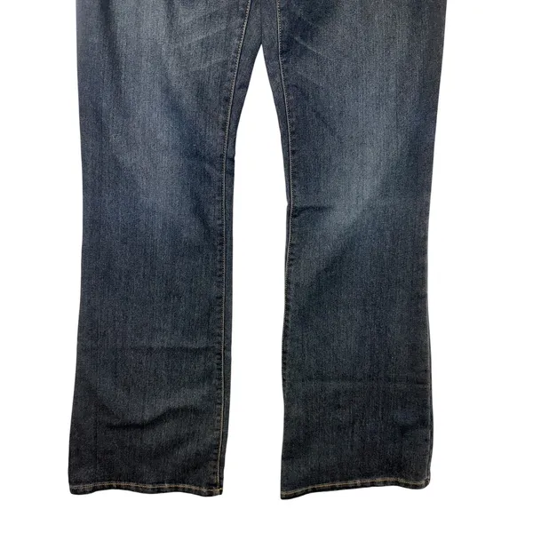 Indigo Blue Secret Fit Belly‎ Maternity Bootcut Jeans Dark Wash Large Long 97173 - Image 5