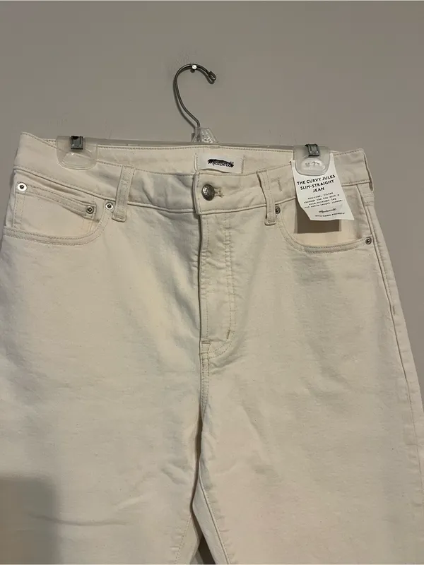 Madewell The Curvy Jules Slim-Straight Jean in Vintage Canvas Size 29 - Image 6