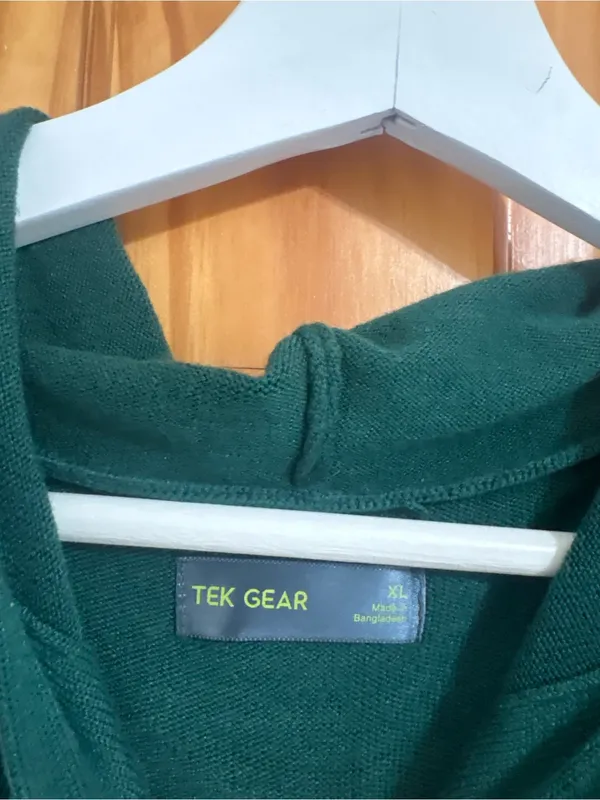 Tek Gear Size XL Green Hooded Sweatshirt - Image 5