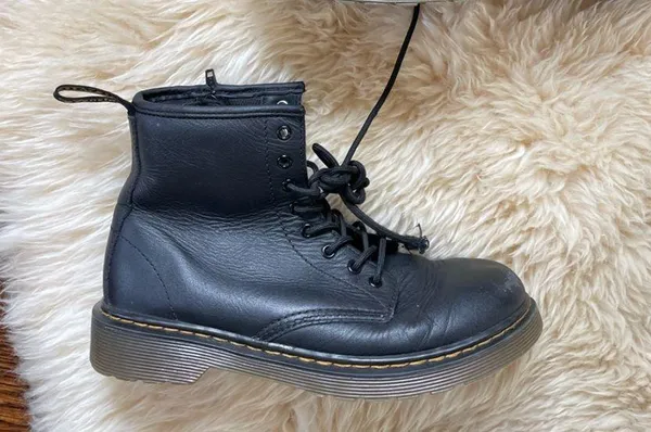 Doc Dr Martens Air Wair Black 1460 W Nappa Leather Lace-Up Boots EU 36 - Image 2
