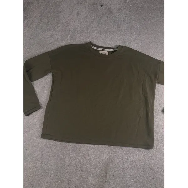 mwl madewell cropped sweatshirt dark green xs - Image 8