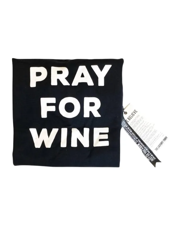 new The Laundry Room ☻︎ Pray For Wine Oversize Super Softest Sweatshirt ☻︎ Black - Image 10