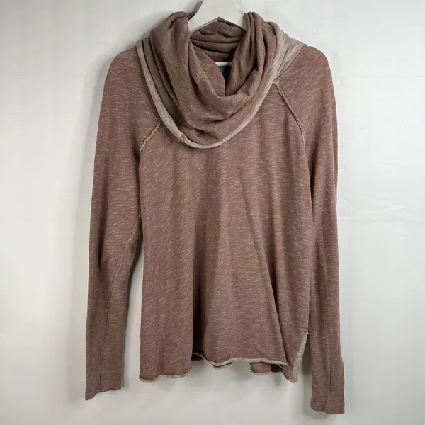 FP Beach Free People S / M Top Cowlneck Cocoon Pullover Oversized Slouchy Rose - Image 5