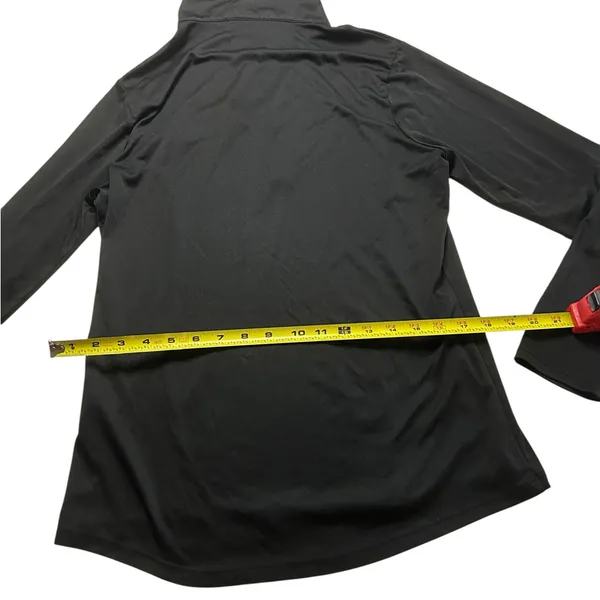 Gorpcore Collegiate Style Rutgers RWJ Fitness Blk Quarter Zip Athleisure Shacket - Image 5