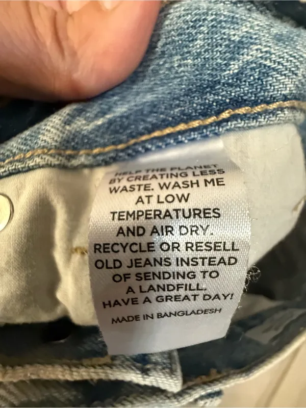 PacSun Light Blue Distressed High-Rise Denim Shorts - Image 5