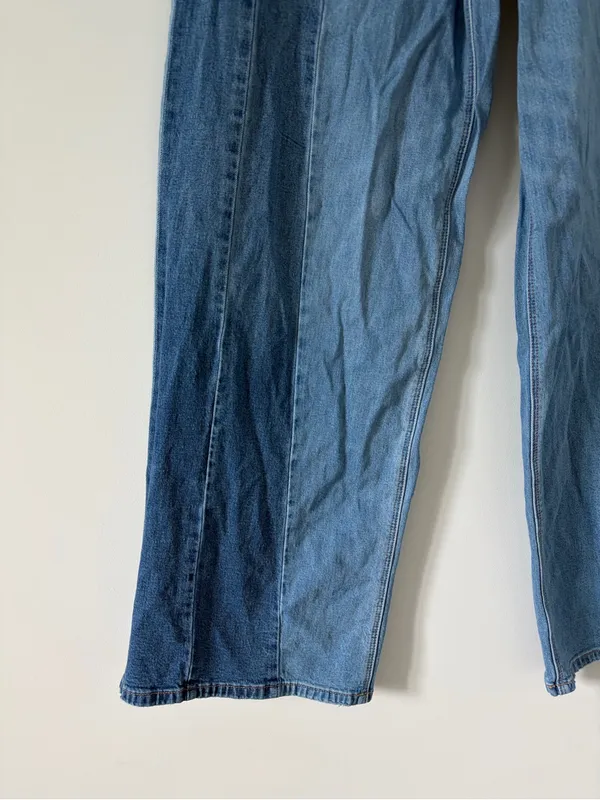 American Eagle Low Rise Ultra Wide Leg Baggy y2k punk grunge Jeans Blue 8 - Image 3