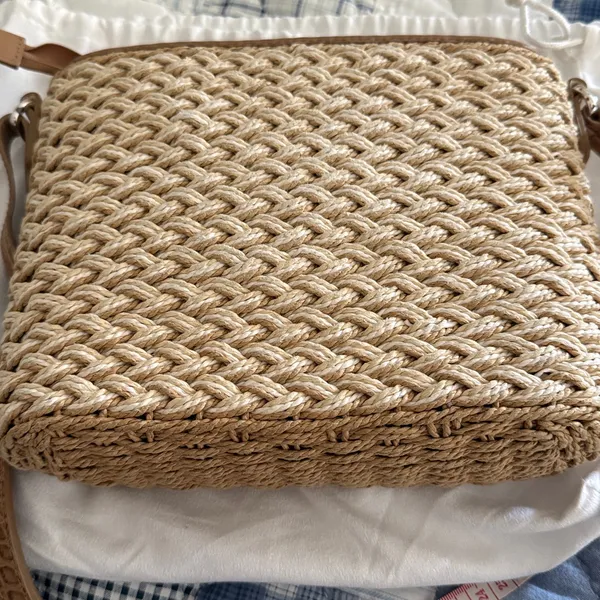 Brighton Emme woven crossbody bag with heart charm and dust bag - Image 12