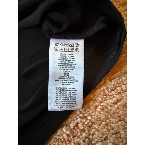 Michael Michael Kors One Shoulder Black Top Silver Hardware Size L - Image 8