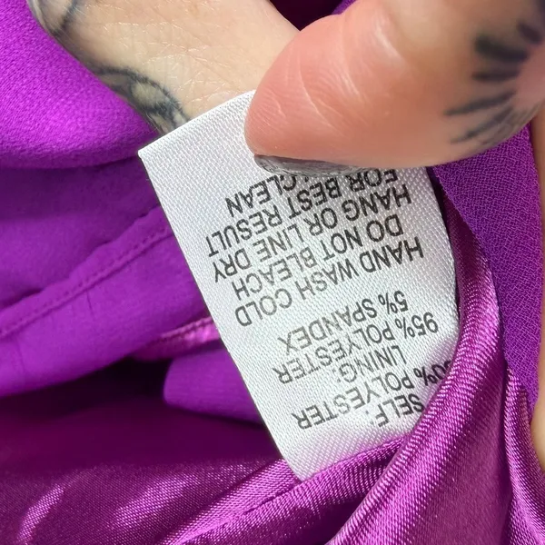 NEW Lulus Bombshell Magenta Purple Off-the-Shoulder Flirty Wrap Mini Dress XL - Image 11