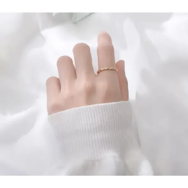 NEW 14k‎ Gold Plated Sterling Simulated Diamond Eternity Band Ring, Size 7.5 - Image 7