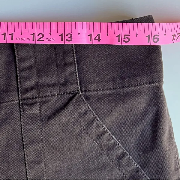 Banana Republic• brown stretch wide leg ankle•sz 8 - Image 6
