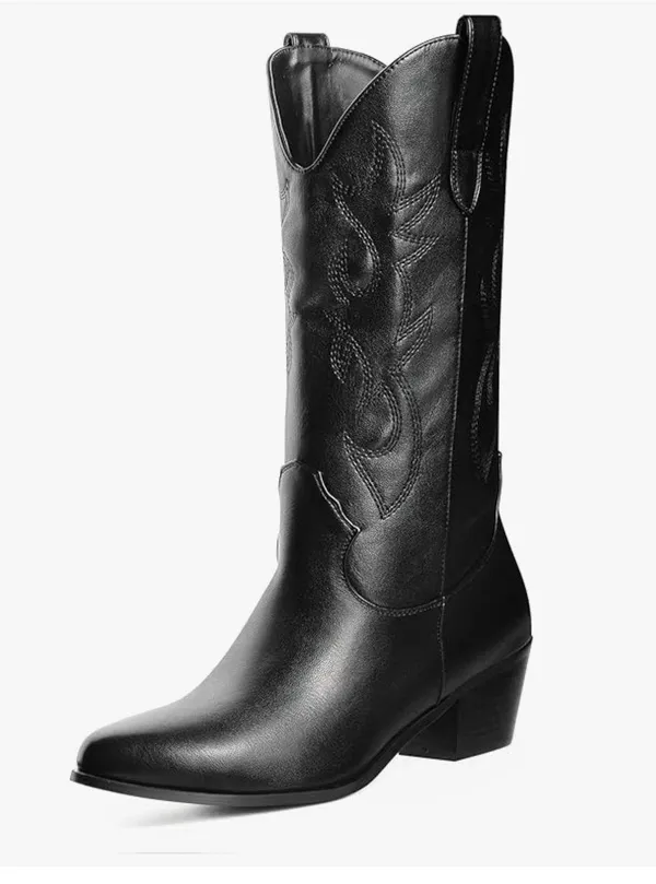 Amazon Black cowboy boots - Image 2