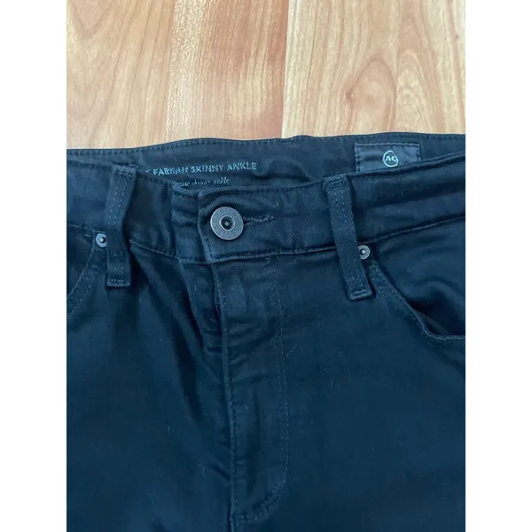 Adriano Goldschmied The Farrah High Rise Skinny Ankle‎ Black Jeans - Image 3