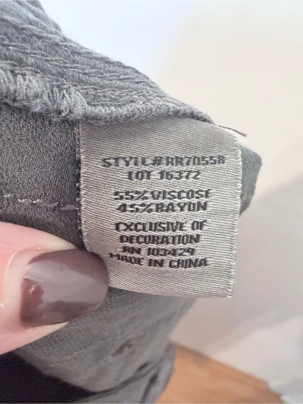 Marrakech Gray Cargo Pants Size 27 Viscose Utility Joggers - Image 11