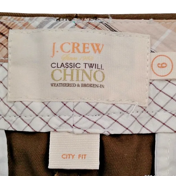 J. Crew Classic Twill Weathered Chino City Fit Cotton Shorts 8.5" Inseam - Image 5