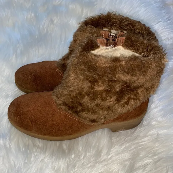 Brown Faux Fur Boots - Image 3