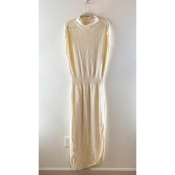 Daily Practice by Anthropologie Column Sweater Midi Dress Cream Large - Image 3