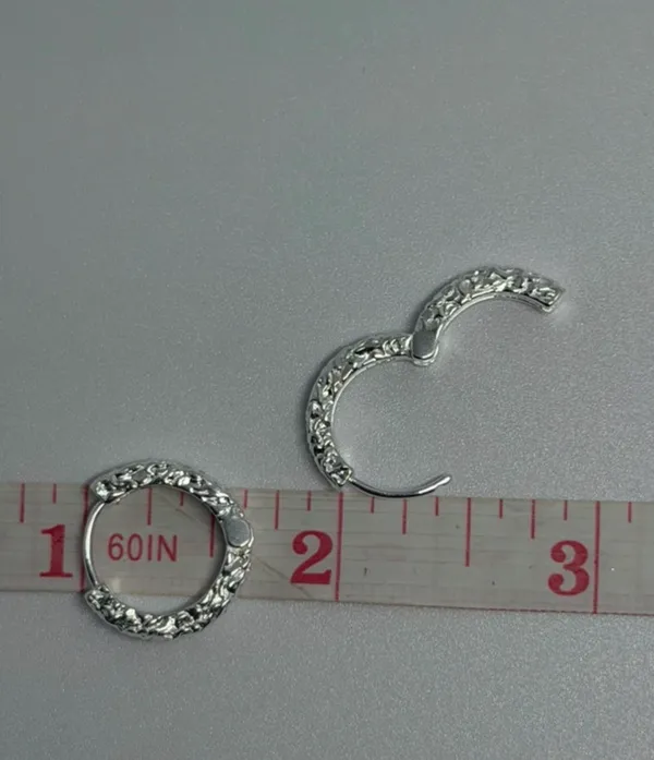 925 Sterling Silver Earrings Hoop - Image 9