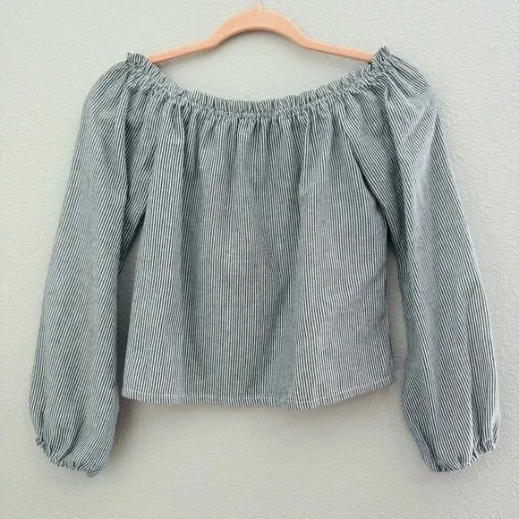 Brandy Melville Striped Off The Shoulder Top‎ - Image 2
