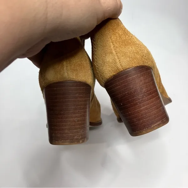 Madewell the Regan Boots pull on suede cognac‎ size 8 - Image 9